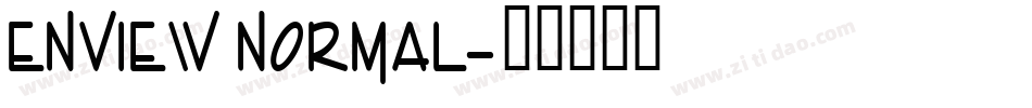 Enview Normal字体转换